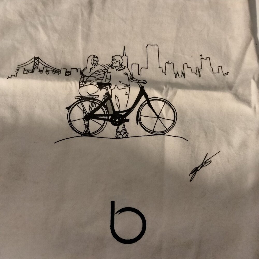 Blix Electric Bikes Canvas Tote Bag Cycle of Sweden Bicycle Art Cityscape - Picture 7 of 9